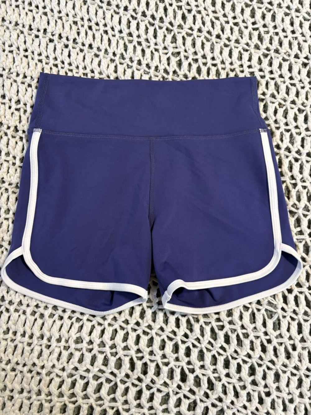 Girls DSG Active Shorts - Navy with White Trim